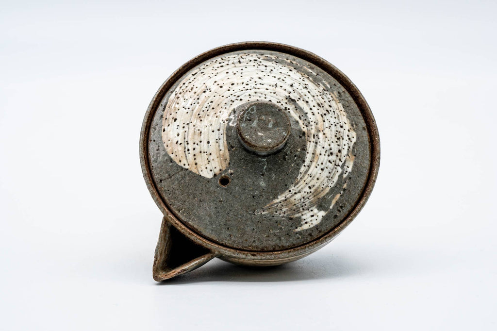 Japanese Houhin - Weathered Grey Hakeme Glazed Handleless Teapot - 140ml