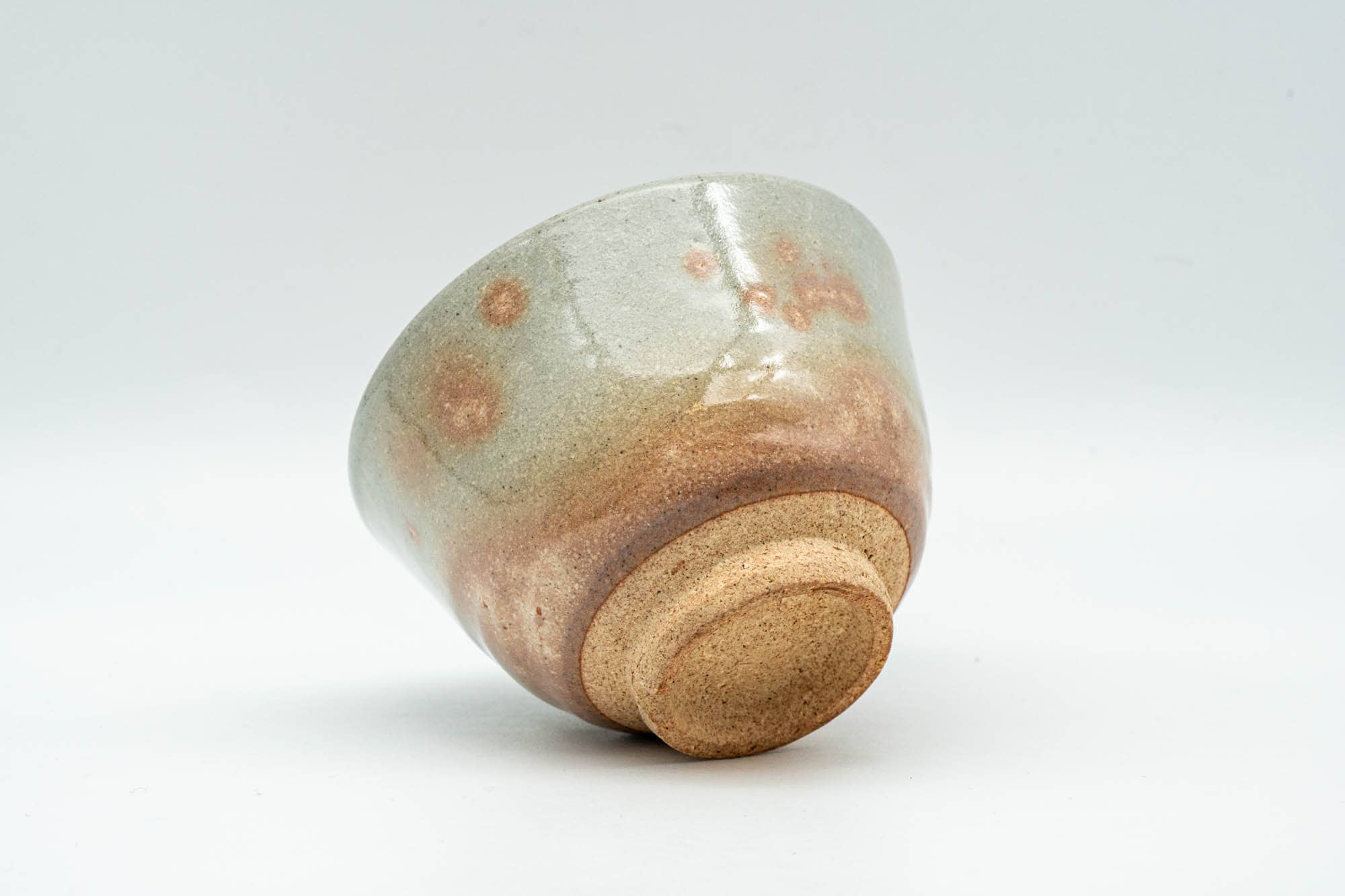 Japanese Teacup - Beige Pink Glazed Gohonte Hagi-yaki Yunomi - 90ml