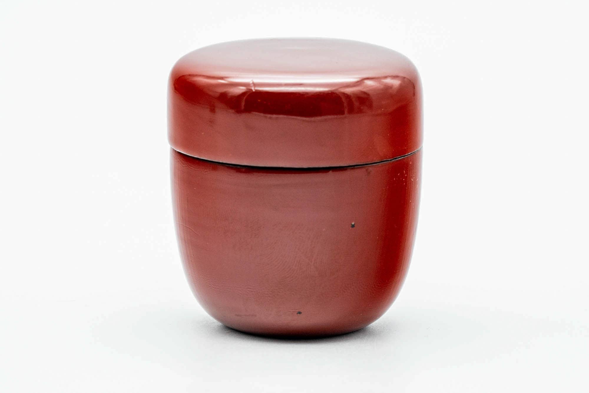 Japanese Natsume - Red Black Urushi Lacquer Matcha Tea Caddy - 50ml
