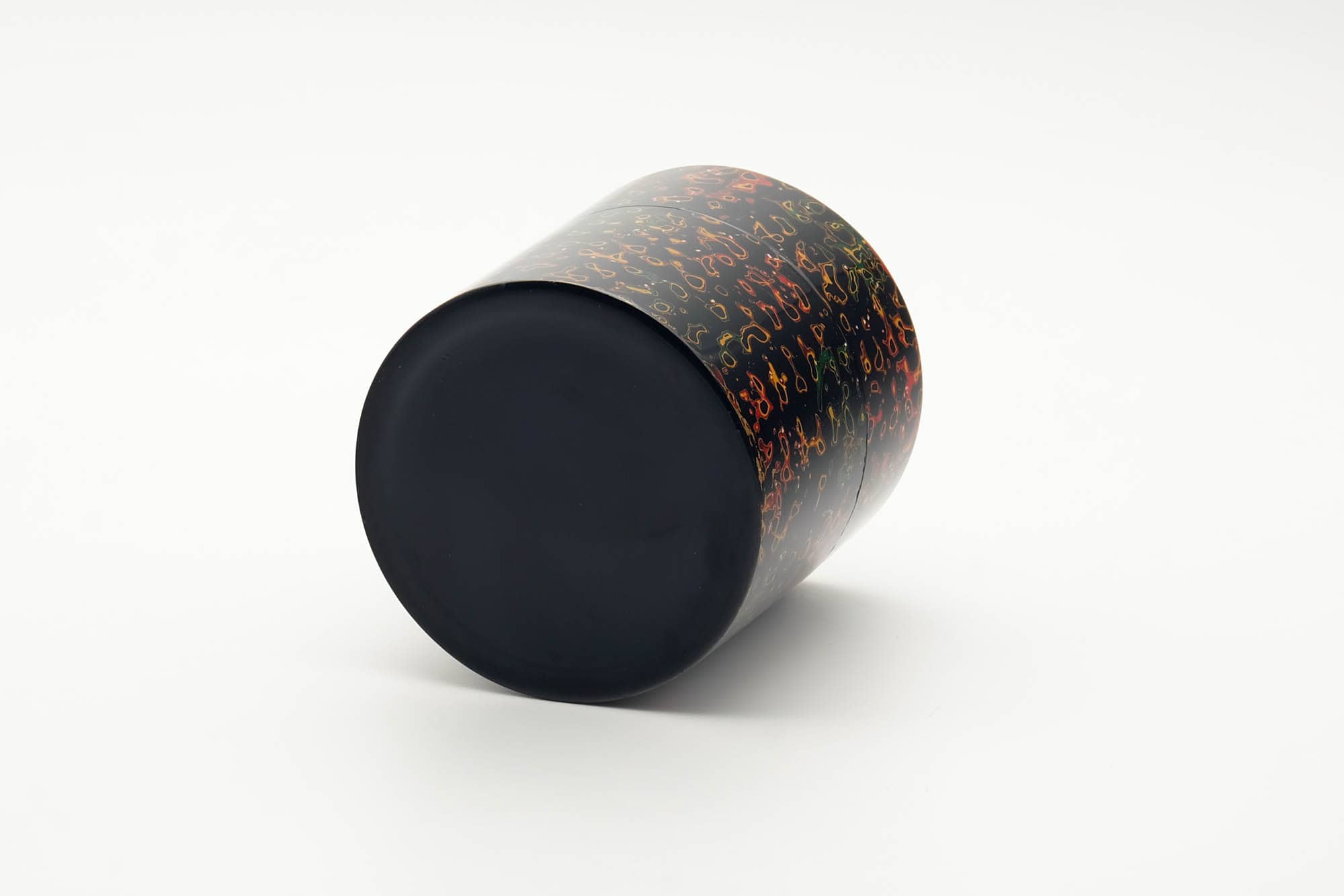 Japanese Chazutsu - 唐塗 Kara-nuri Urushi Lacquer Canister with Tea Scoop - 200ml