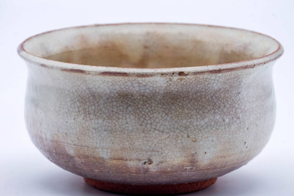 Japanese Kensui - Pink White Drip-Glazed Tea Ceremony Water Bowl - 530ml