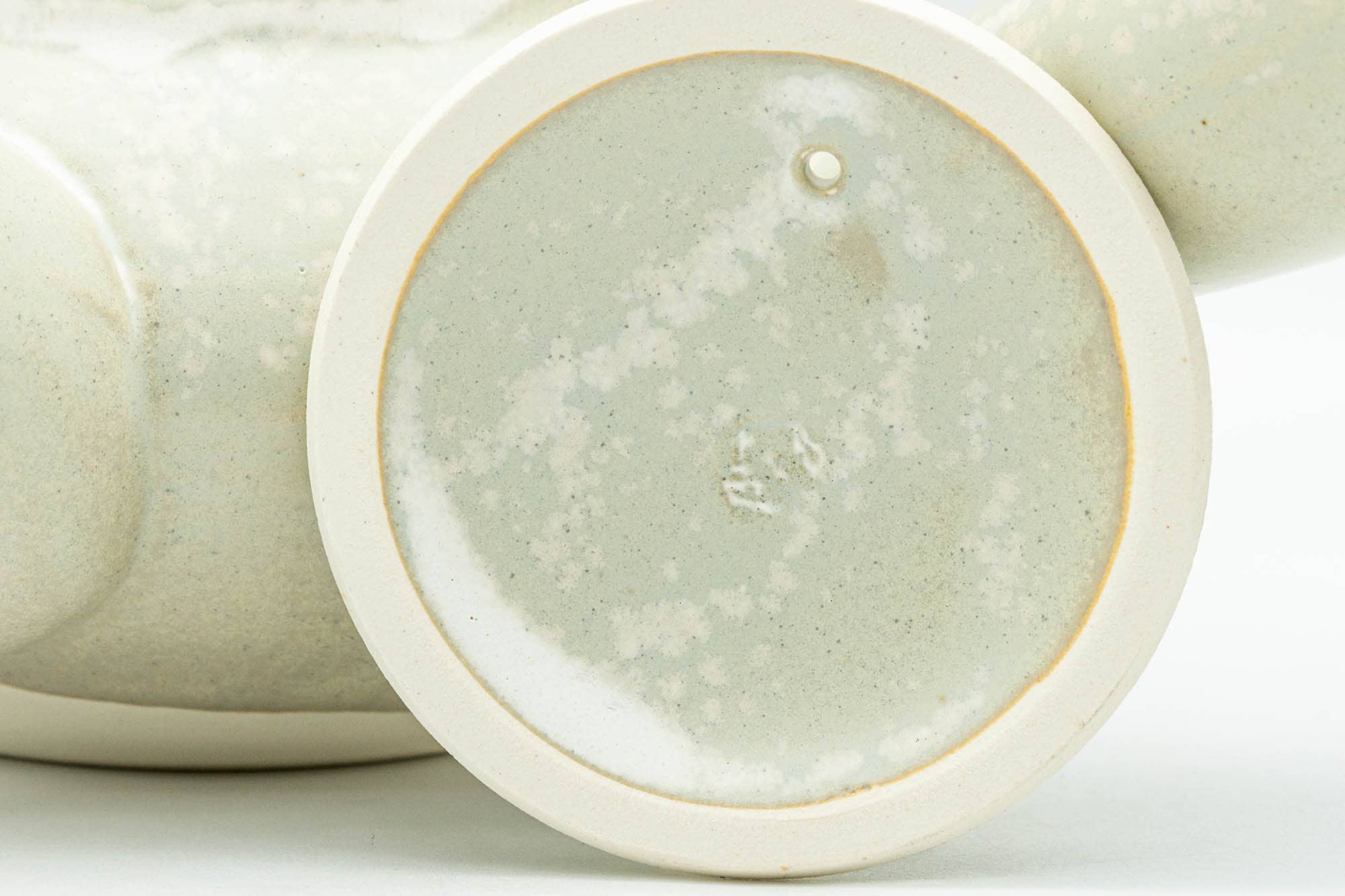 Japanese Kyusu - Beige Foliage Kiyomizu-yaki Debeso Teapot - 300ml