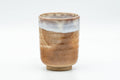 Japanese Teacup - Beige Brown White Glazed Hagi-yaki Yunomi - 140ml