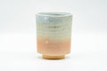 Japanese Teacup - Beige Pink Gohonte Spiraling Hagi-yaki Yunomi - 150ml