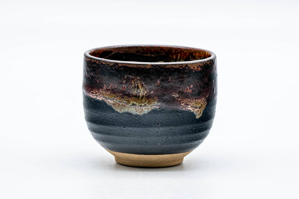 Japanese Teacup - Brown Hare's Fur Glazed Yunomi - 125ml