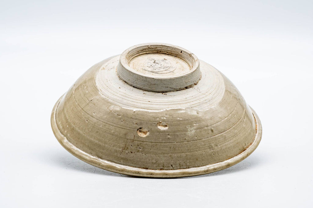 Japanese Matcha Bowl - Textured Beige Summer Chawan - 150ml