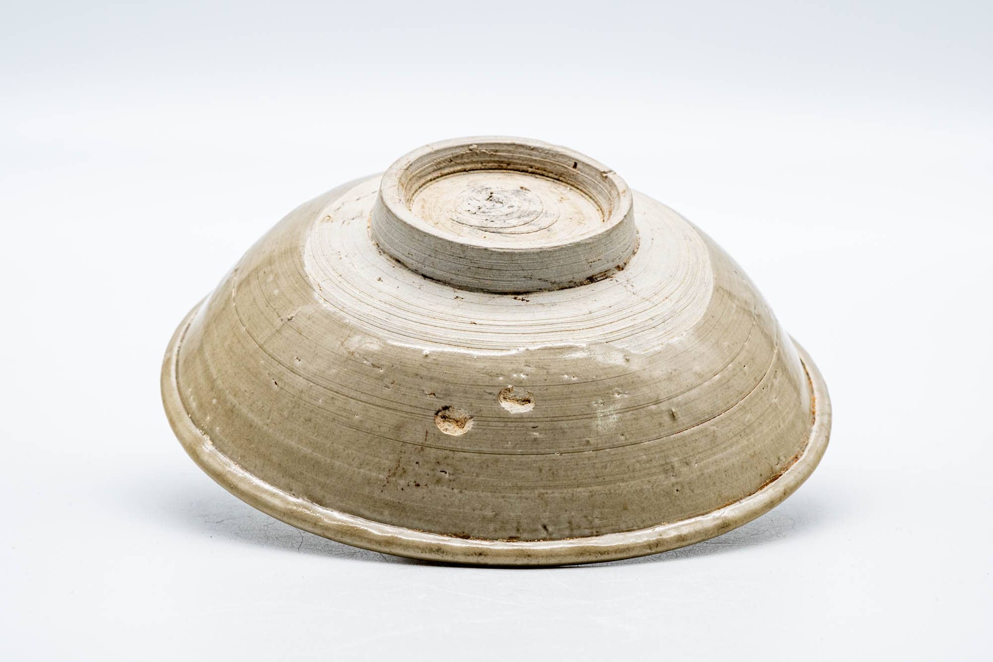 Japanese Matcha Bowl - Textured Beige Summer Chawan - 150ml