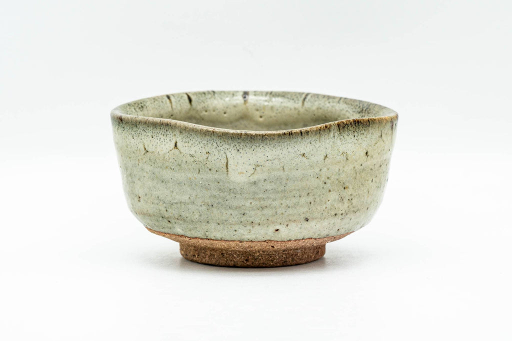 Japanese Teacup - Sage Green Glazed Square-shaped Yunomi - 120ml