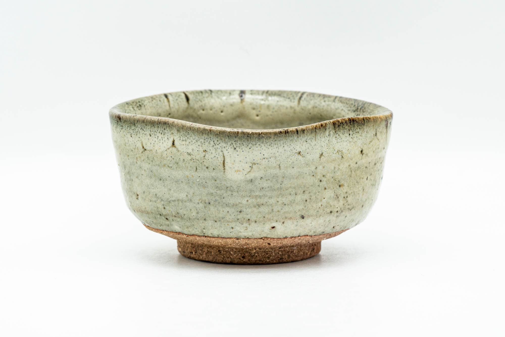 Japanese Teacup - Sage Green Glazed Square-shaped Yunomi - 120ml