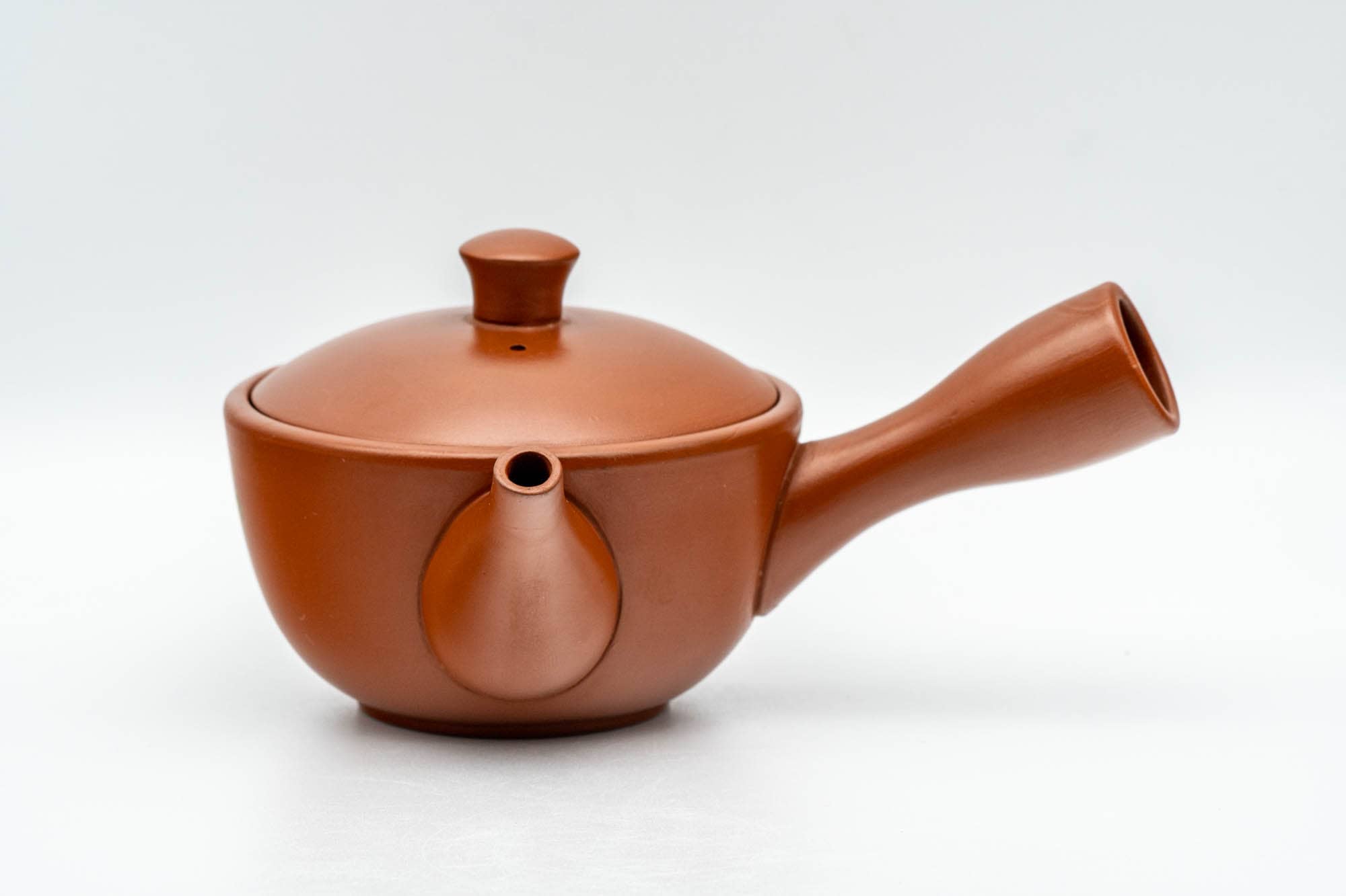 Japanese Kyusu - Akai Shinko 伸康 - Nerikomi Striped Tokoname-yaki Debeso Teapot - 150ml