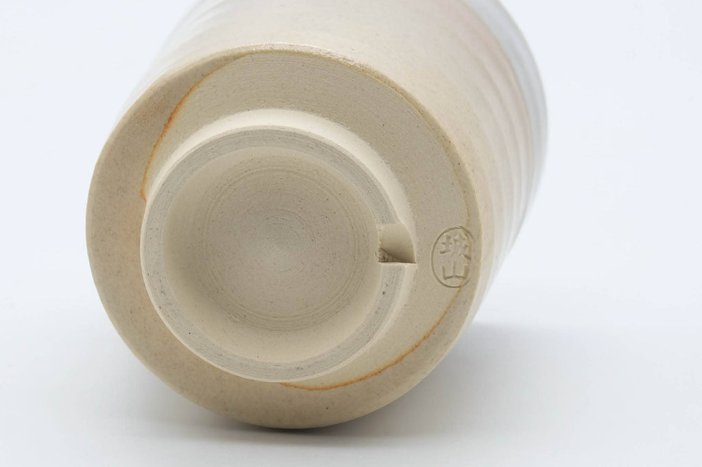 Japanese Teacup - Beige White Drip-Glazed Hagi-yaki Yunomi - 160ml