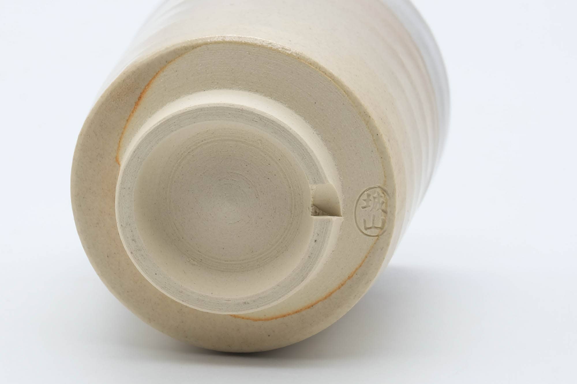 Japanese Teacup - Beige White Drip-Glazed Hagi-yaki Yunomi - 160ml