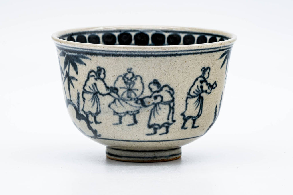 Japanese Matcha Bowl - 岩崎新定 Shinsada Iwasaki - Annan Zeze-yaki Chawan - 250ml
