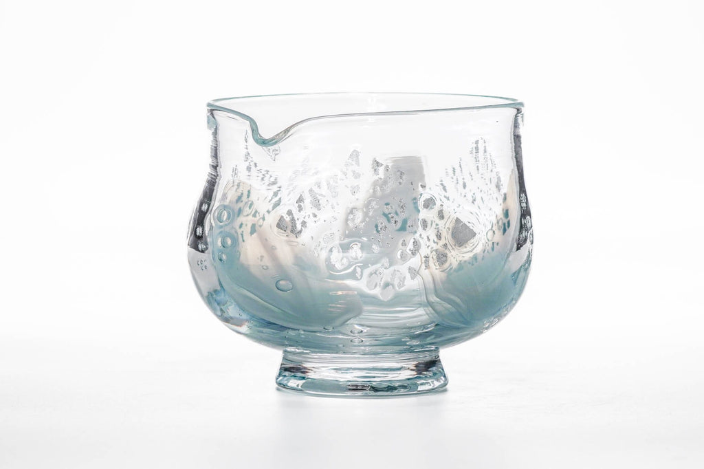Umi 海 - Blue Glass Spouted Matcha Bowl - 200ml