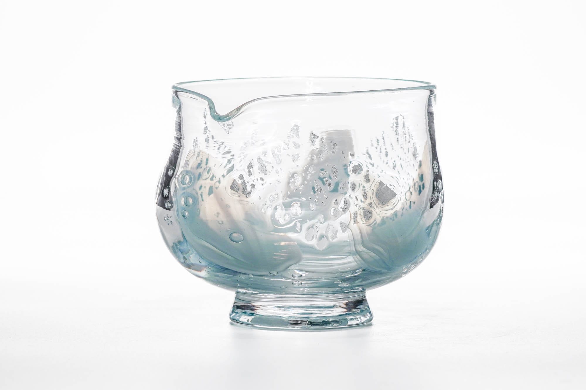 Umi 海 - Blue Glass Spouted Matcha Bowl - 200ml