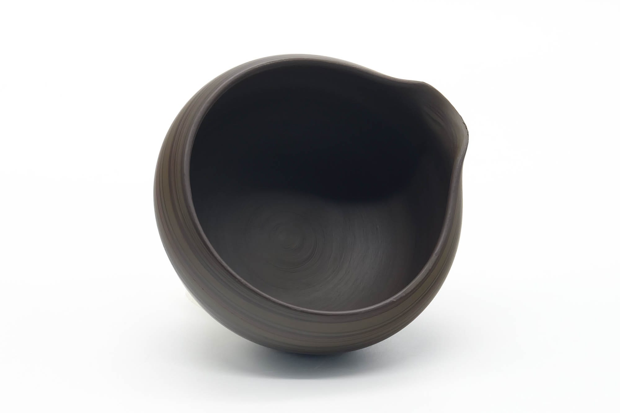 Japanese Katakuchi - Dark Green Nerikomi Handleless Yuzamashi - 205ml