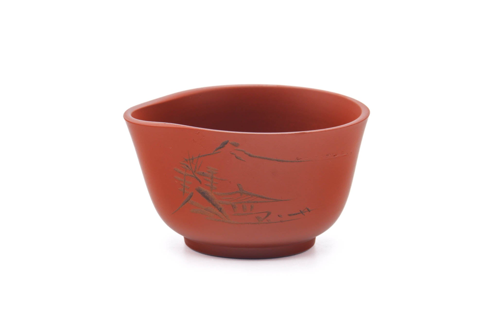 Japanese Katakuchi - Mountainous Red Shudei Tokoname-yaki Water Cooler - 120ml