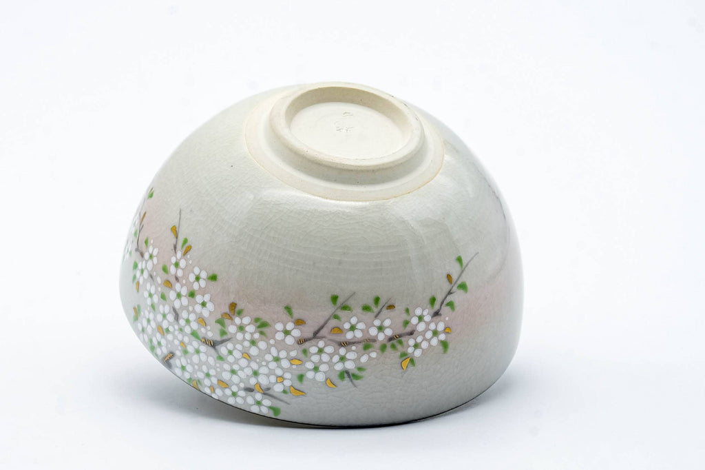 Japanese Teacup - Floral Gold Kyo-yaki Yunomi - 160ml