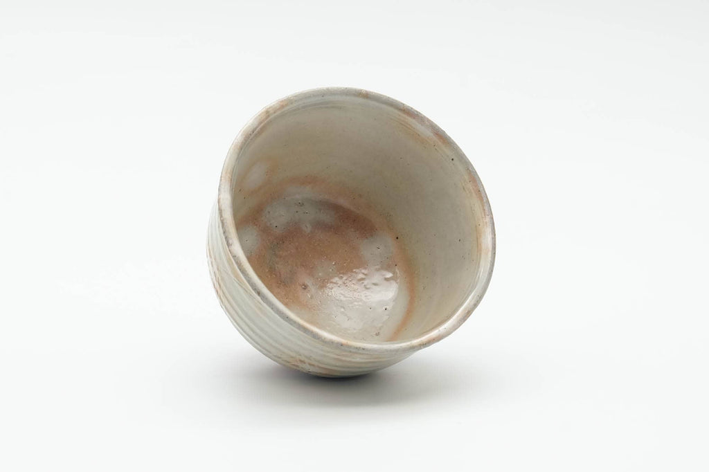 Japanese Teacup - Grey Pink Gohonte Hagi-yaki Yunomi - 100ml