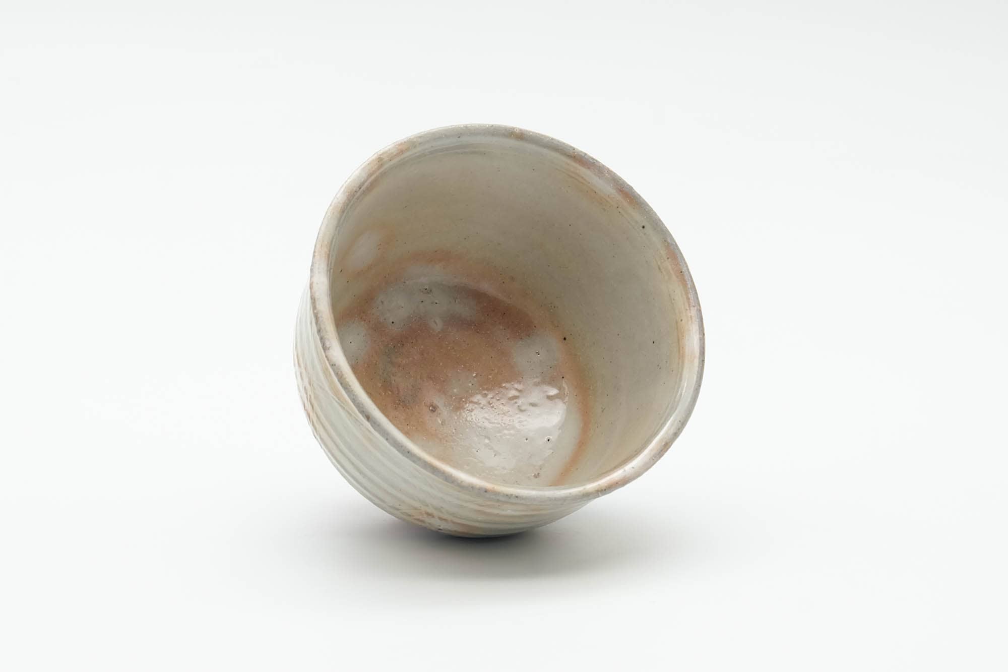 Japanese Teacup - Grey Pink Gohonte Hagi-yaki Yunomi - 100ml