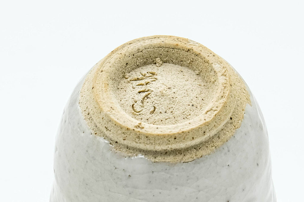 Japanese Teacup - White Drip-Glazed Guinomi - 40ml