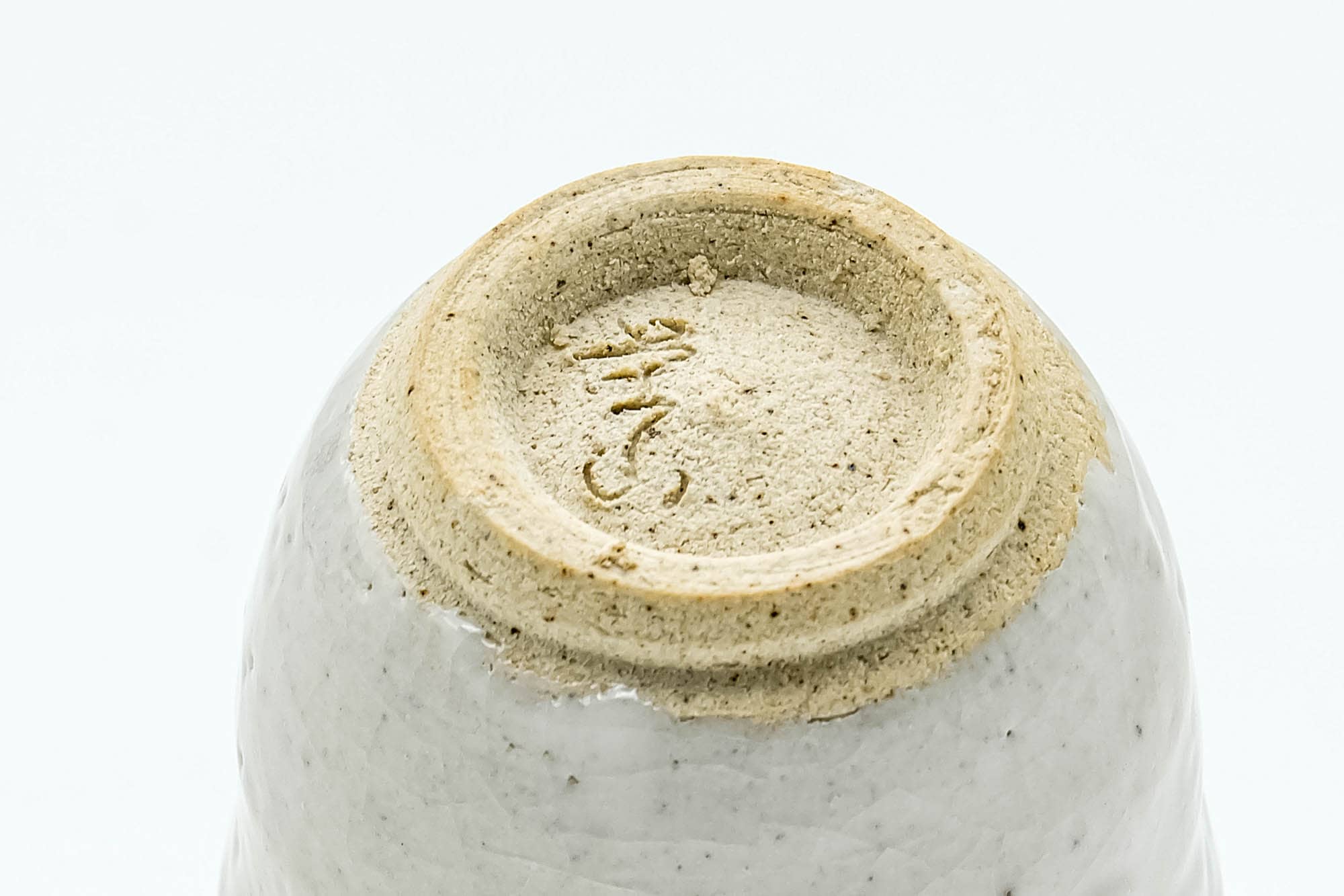 Japanese Teacup - White Drip-Glazed Guinomi - 40ml