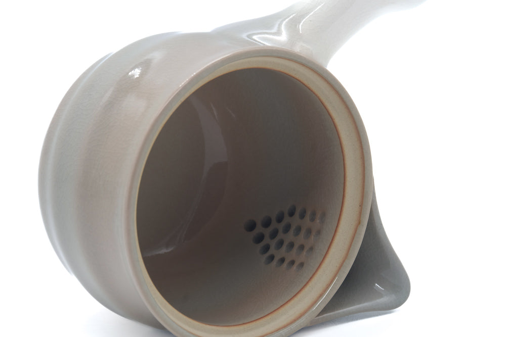 Japanese Tea Set - Classic Hagi Kyusu Teapot with 5 Yunomi Teacups