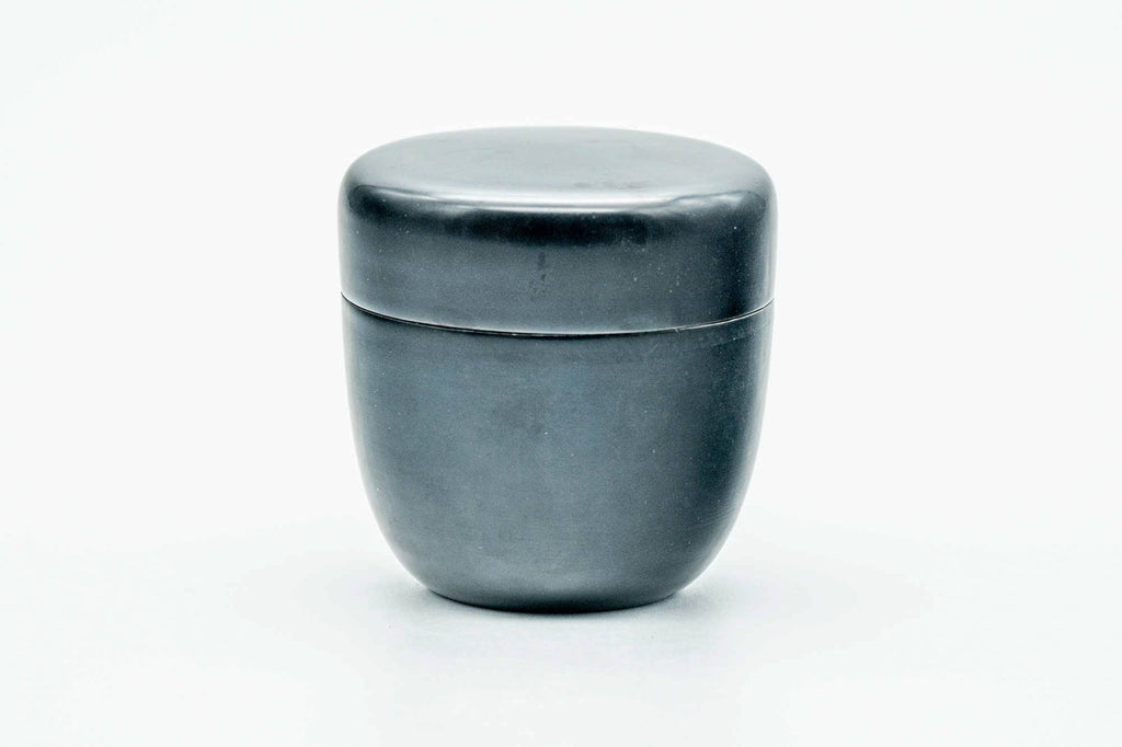 Japanese Natsume - Weathered Black Lacquer Matcha Tea Caddy - 85ml