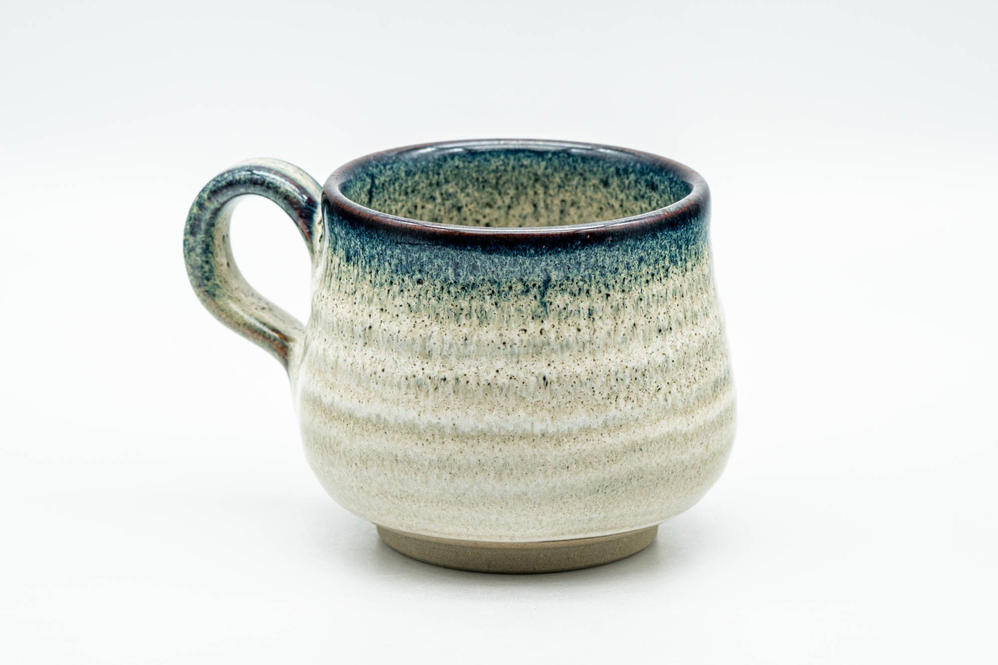 Japanese Teacup - Blue White Koishiwara-yaki Ushirode Yunomi - 150ml