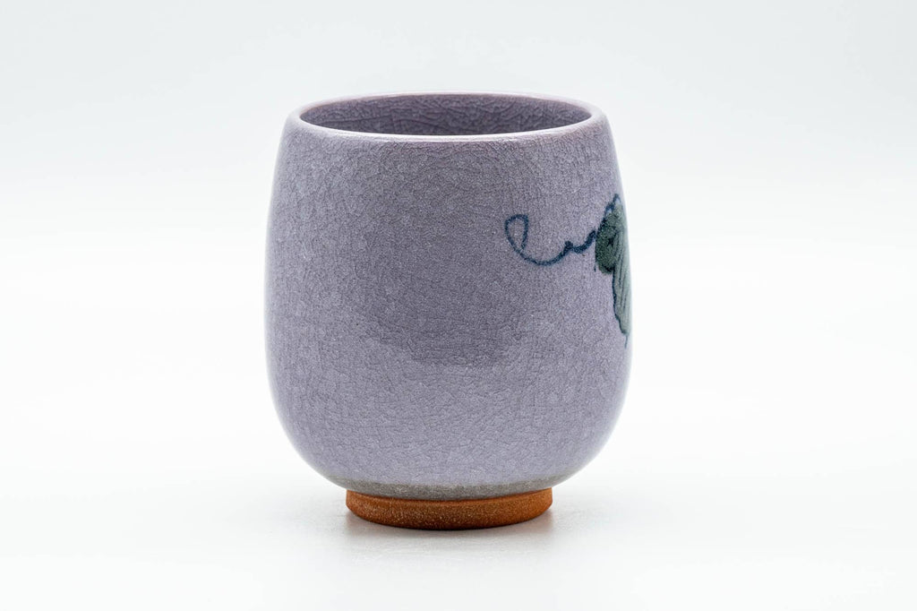 Japanese Teacup - Grapevine Purple Celadon Glazed Large Yunomi - 250ml