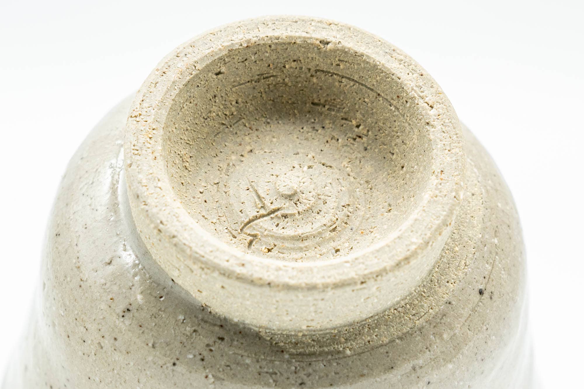 Japanese Teacup - Beige Glazed Egret Guinomi - 60ml