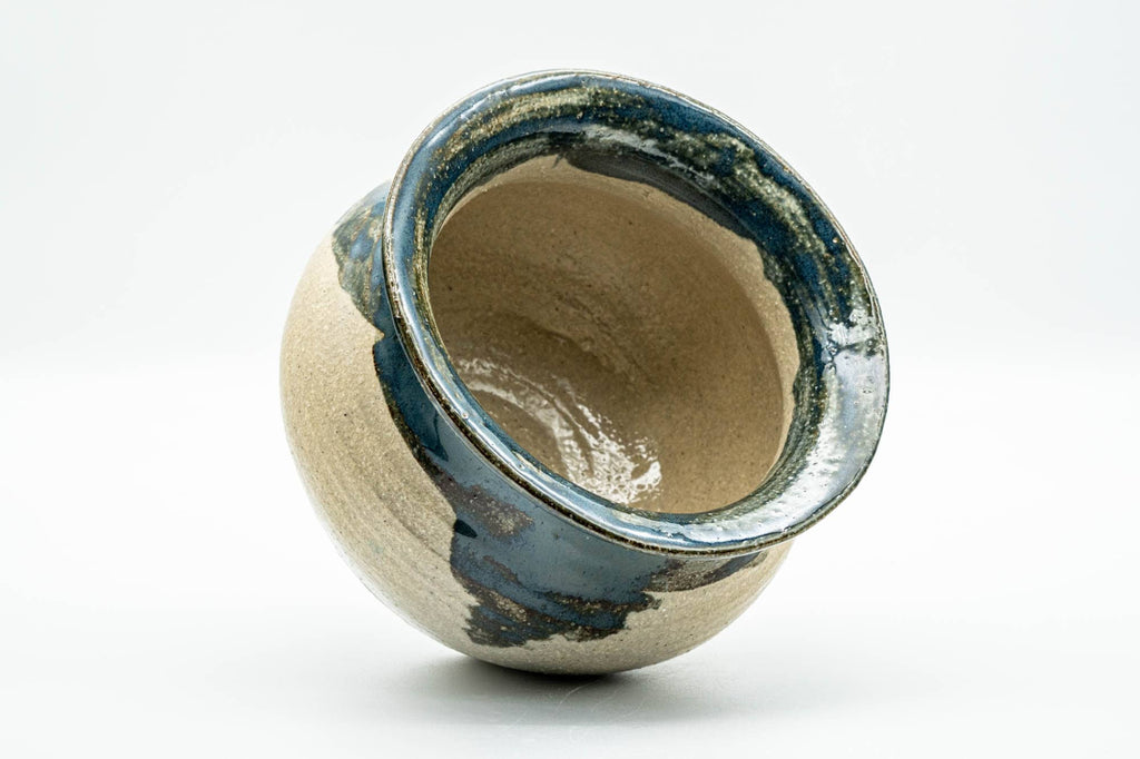 Japanese Kensui - Green Drip-Glazed Tea Ceremony Water Bowl - 500ml