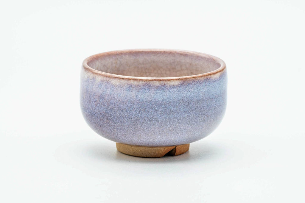 Japanese Teacup - Purple White Drip-Glazed Hagi-yaki Yunomi - 135ml