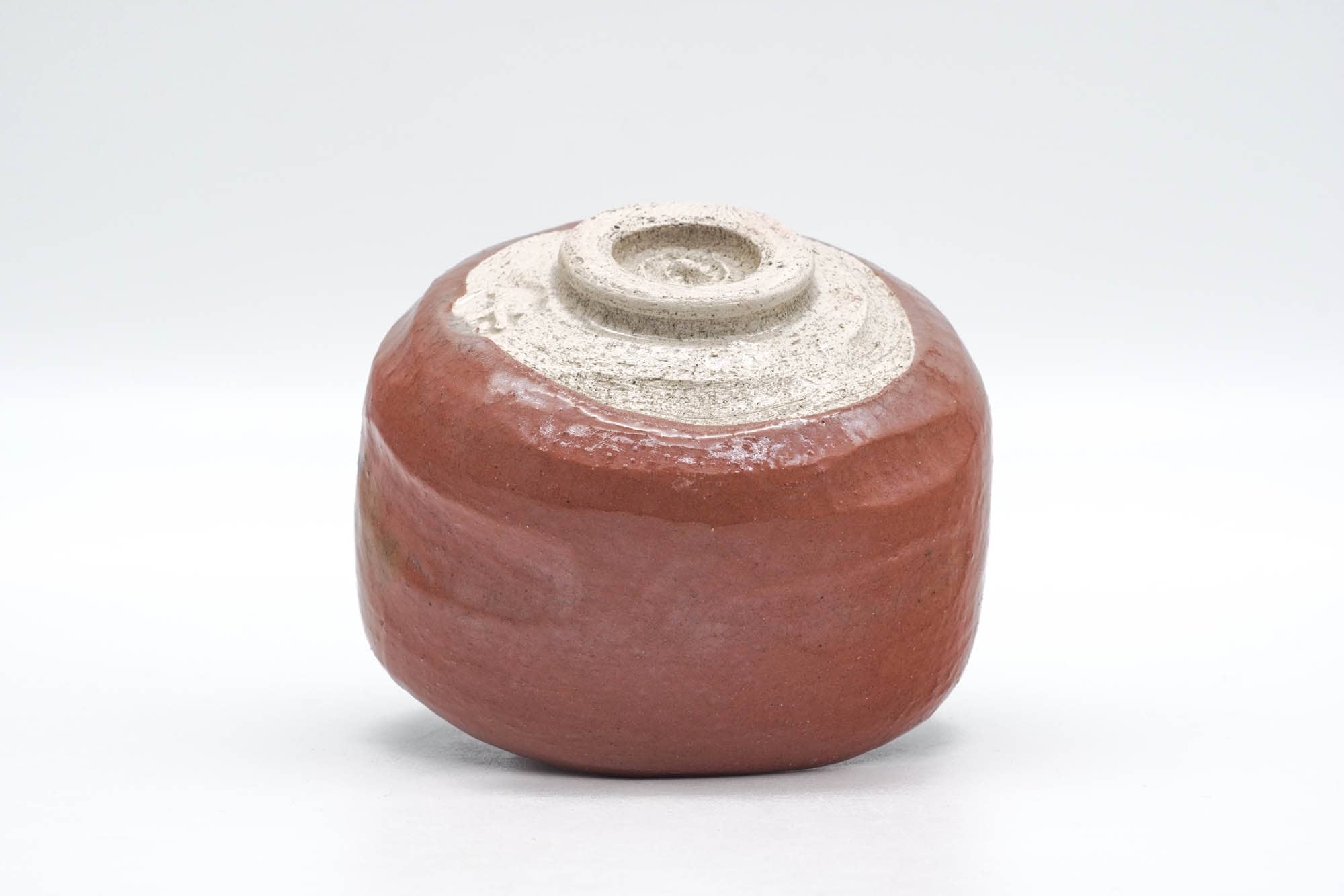 Japanese Matcha Bowl - Red Black Glazed Aka-raku Wabi-Sabi Chawan - 250ml