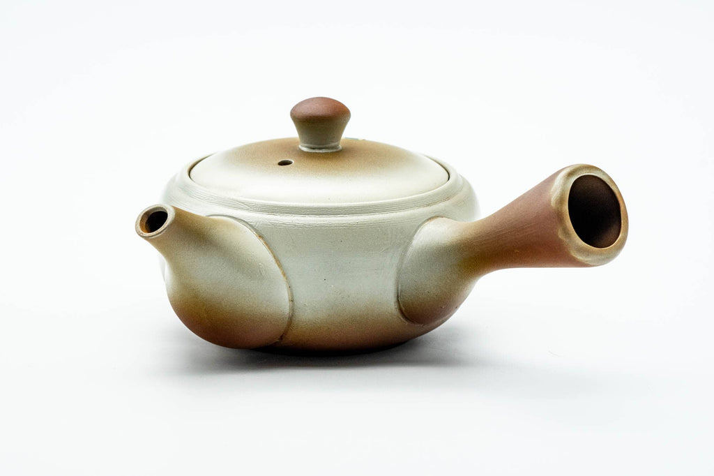 Japanese Kyusu - Beige Brown Gradient Mesh Teapot - 275ml