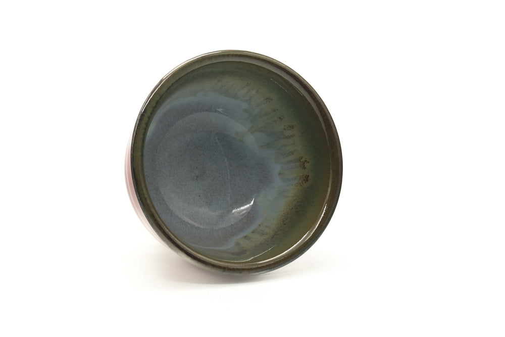 Japanese Teacup - Red Brown Drip-Glazed Agano-yaki Yunomi - 120ml