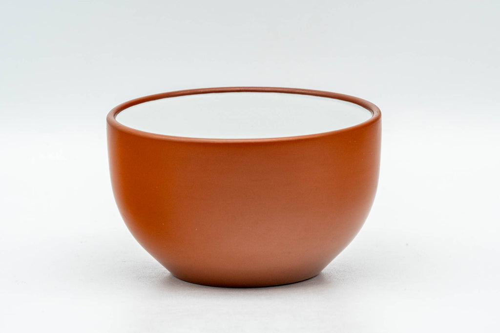 Japanese Teacup - Long Grass Engraved White Inner-Glazed Tokoname-yaki Yunomi - 120ml