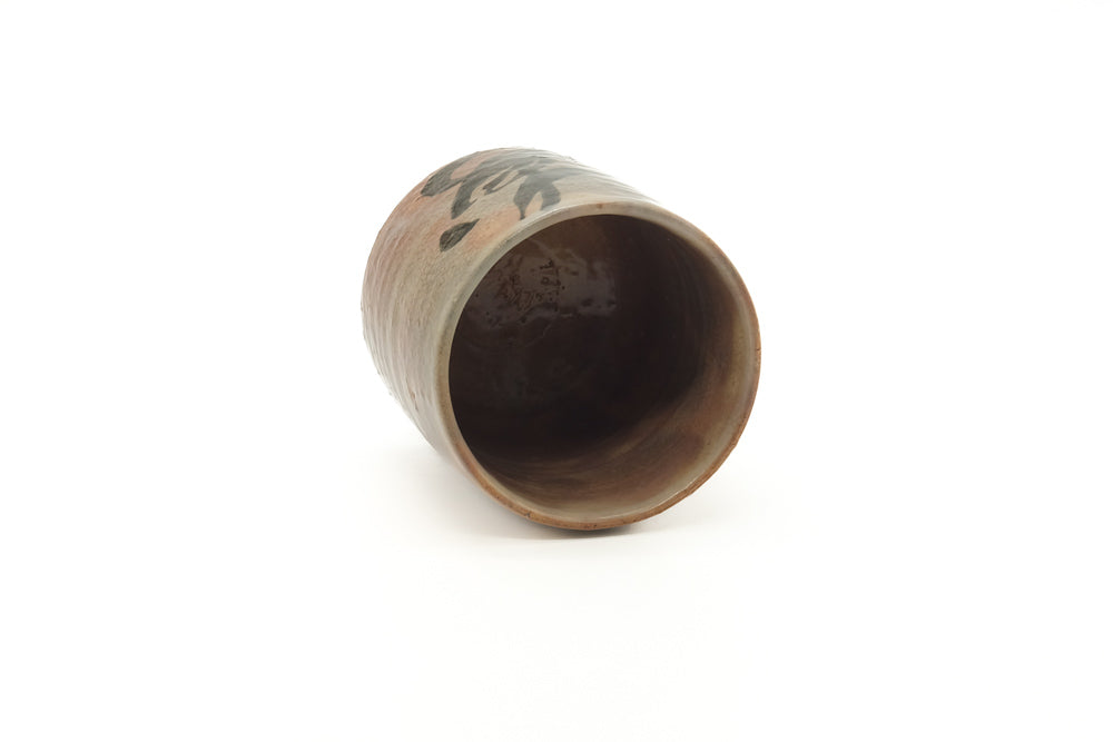Japanese Teacup - Kanji Weathered Hagi Yunomi - 215ml