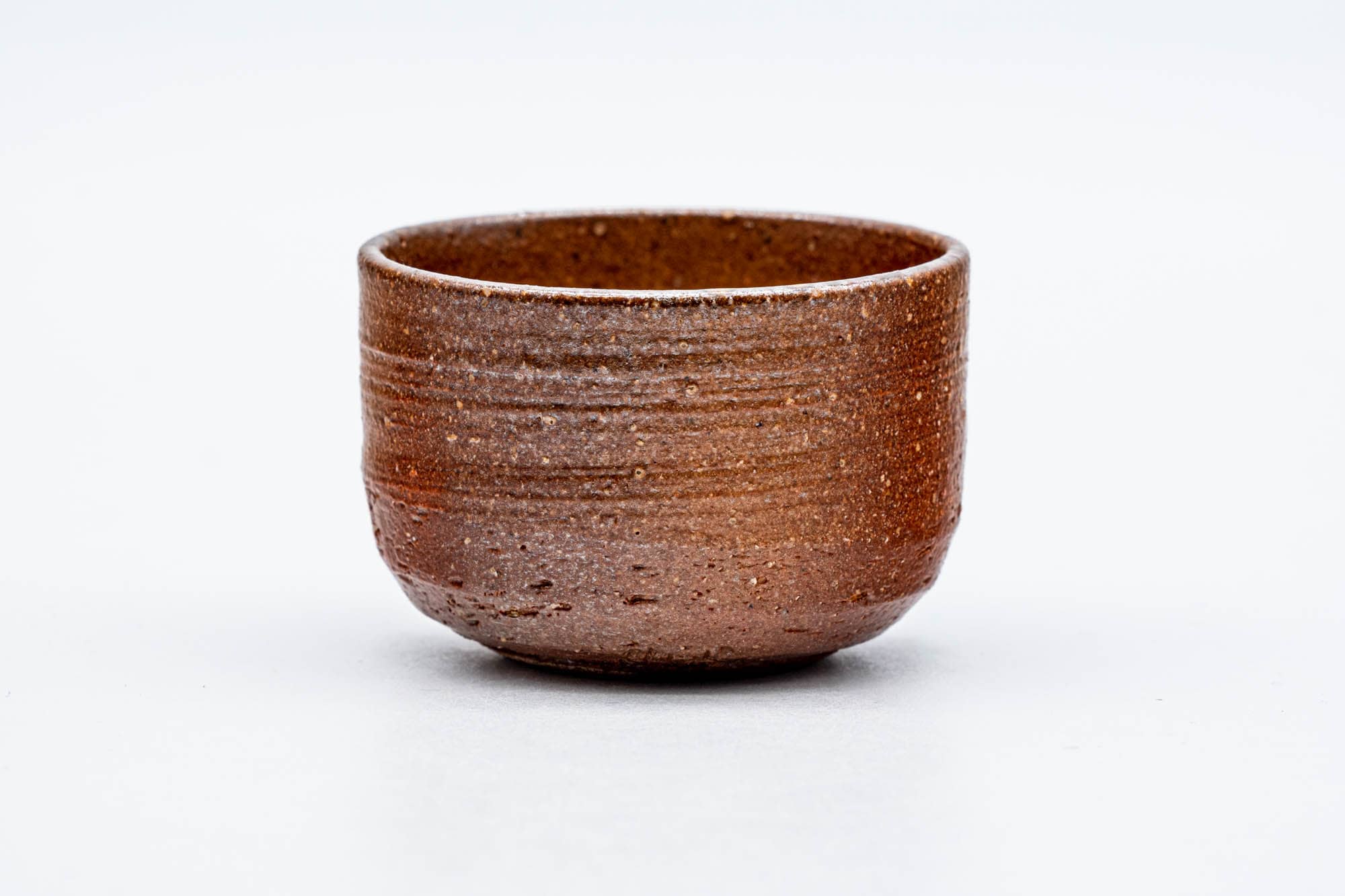 Japanese Teacup - Brown Stoneware Shigaraki-yaki Guinomi - 50ml