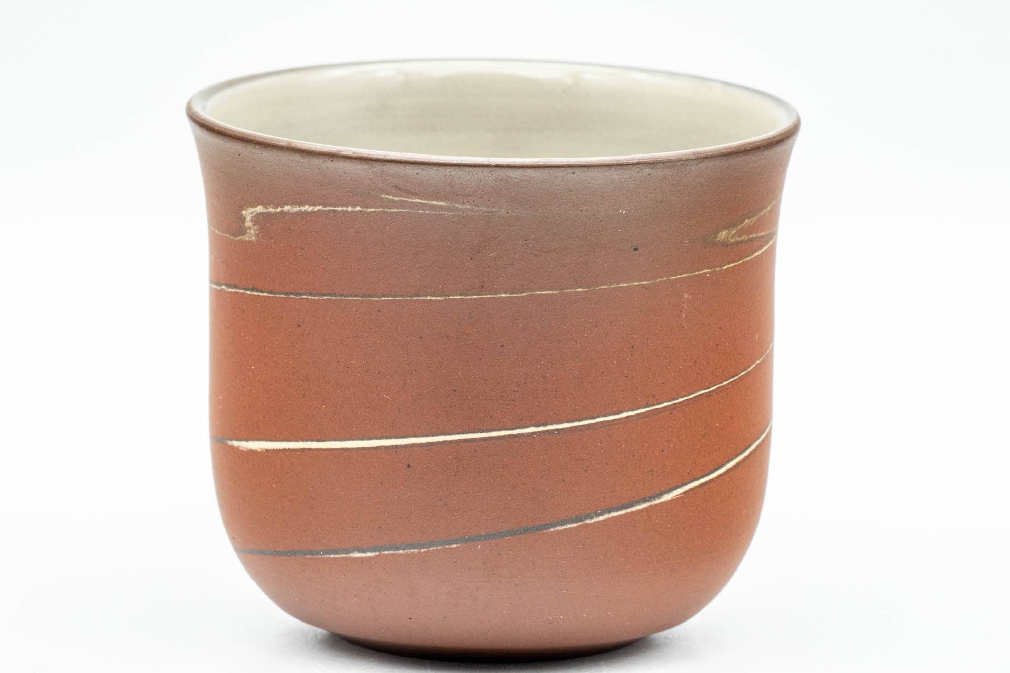 Japanese Teacup - Marbled Swirl Red Ushirode Yunomi - 180ml