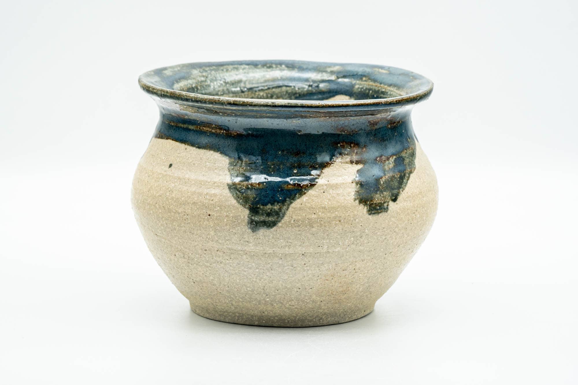 Japanese Kensui - Green Drip-Glazed Tea Ceremony Water Bowl - 500ml