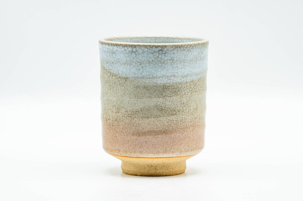 Japanese Teacup - Beige Gohonte Weathered Hagi-yaki Yunomi - 150ml