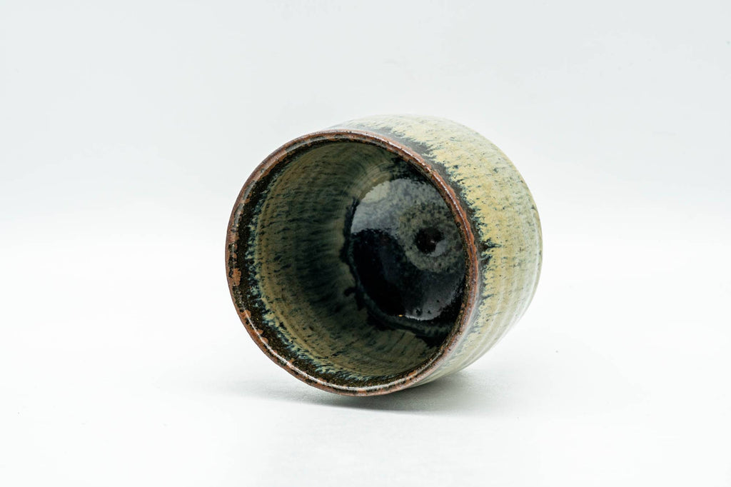 Japanese Teacup - Beige Hare's Fur Drip-Glazed Yunomi - 130ml