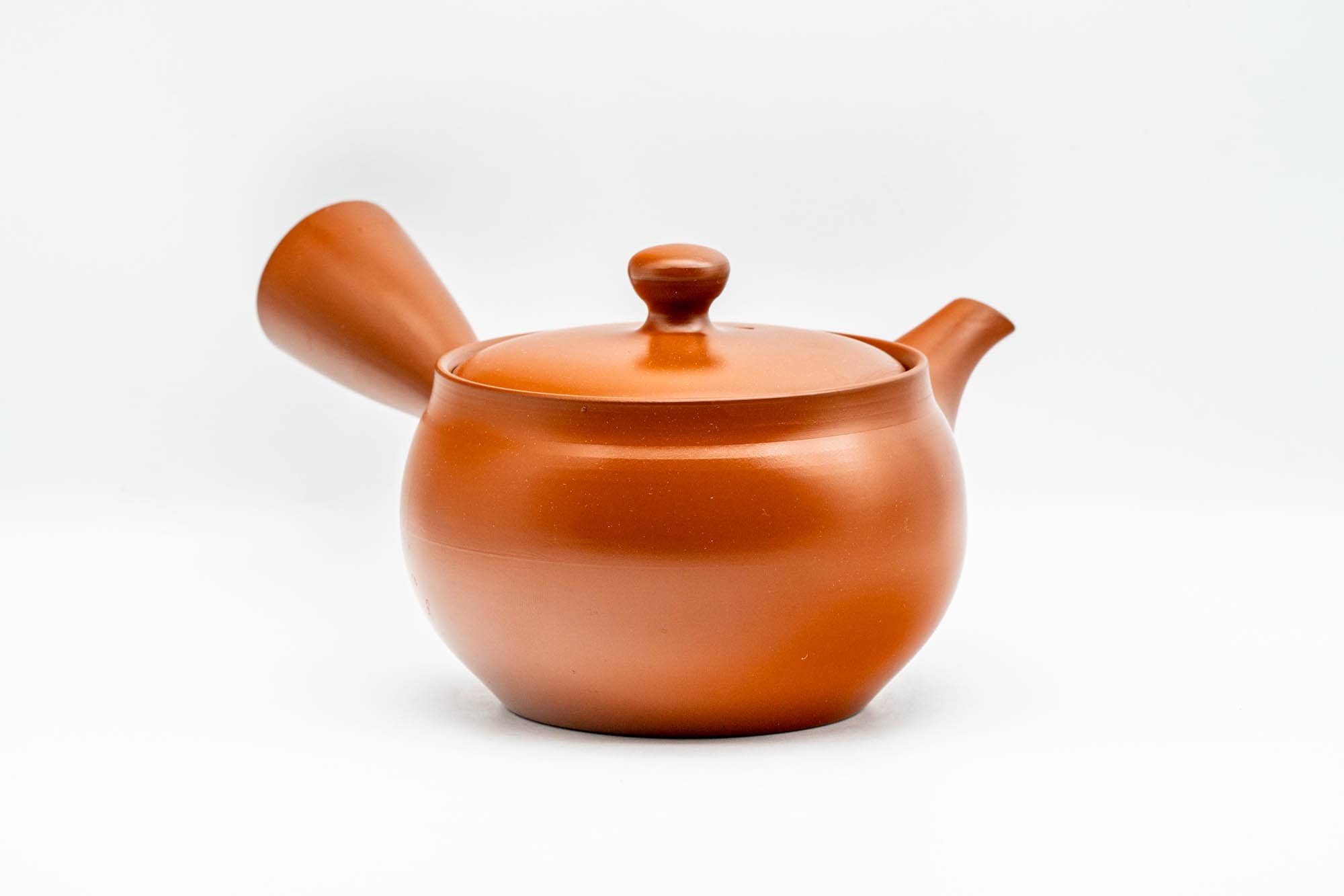 Japanese Kyusu - Classic Red Shudei Tokoname-yaki Mesh Teapot - 350ml