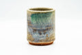 Japanese Teacup - Green Purple Hare's Fur Glazed Yunomi - 200ml