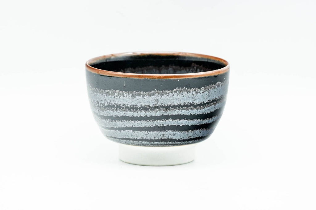 Japanese Teacup - Wavy Tenmoku Glazed Guinomi - 50ml