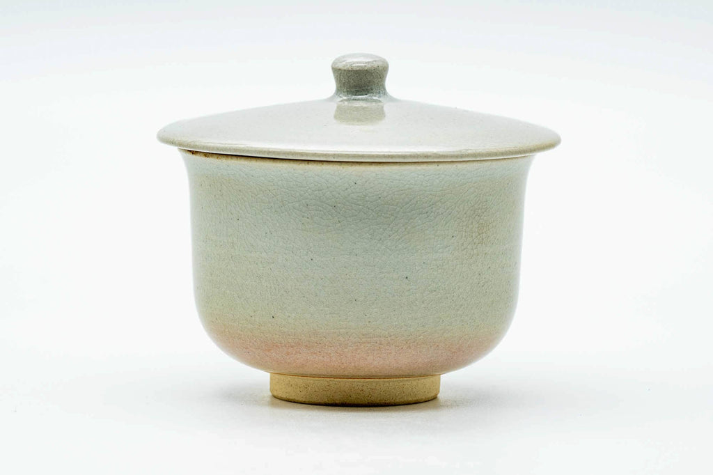 Japanese Teacup - Classic Beige Glazed Hagi-yaki Lidded Yunomi - 110ml