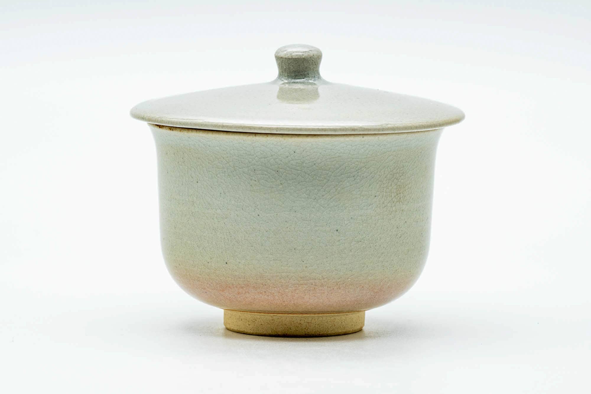 Japanese Teacup - Classic Beige Glazed Hagi-yaki Lidded Yunomi - 110ml