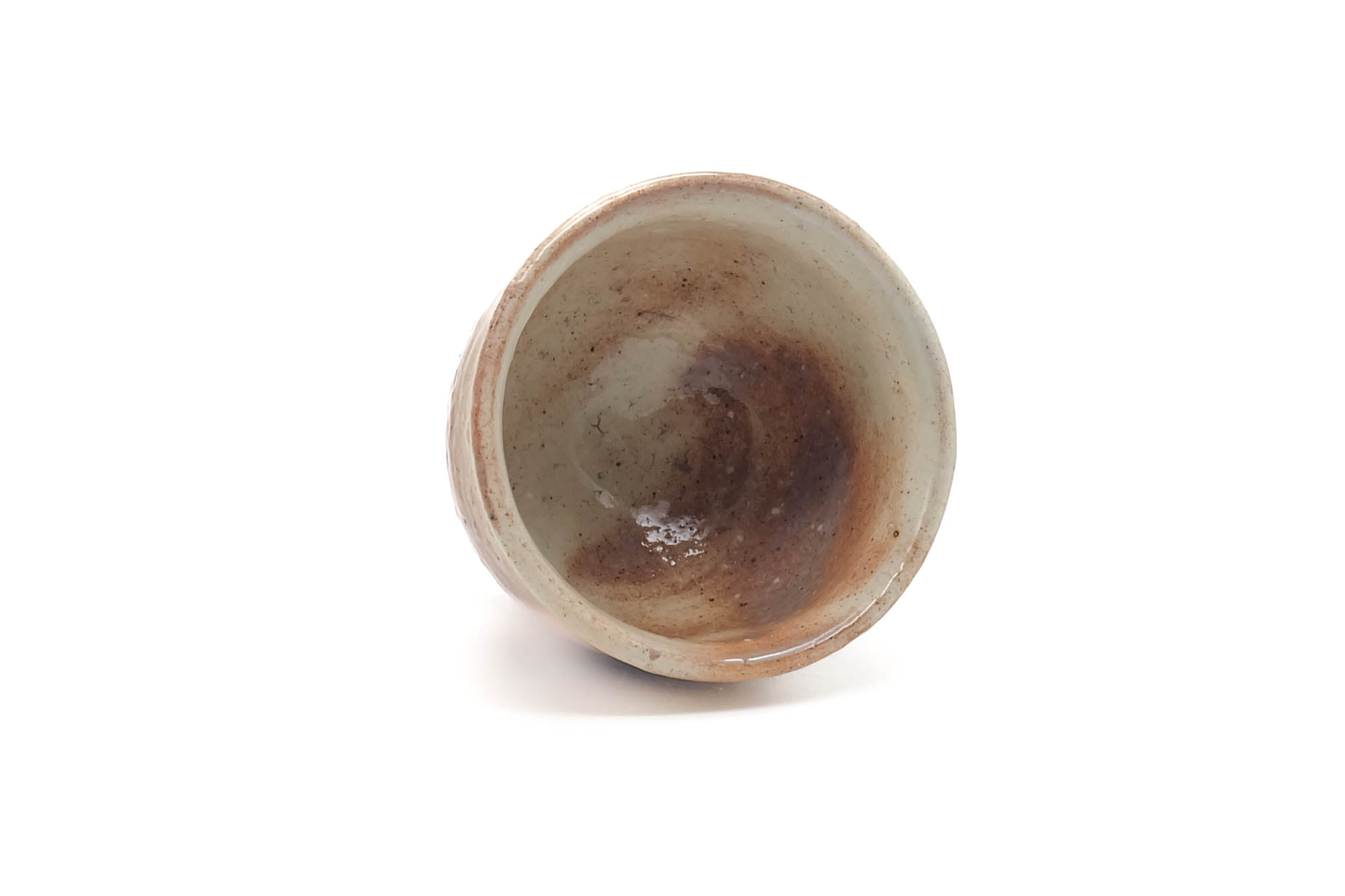 Japanese Teacup - Beige Pink Drip-Glazed Hagi-yaki Guinomi - 40ml