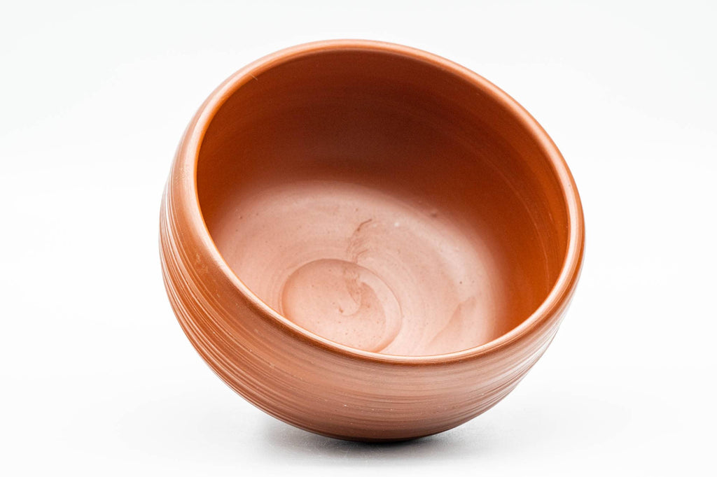 Japanese Matcha Bowl - Groovy Red Shudei Tokoname-yaki Chawan - 250ml